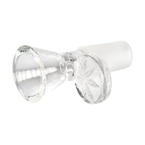 14mm Leaf Stamped Handle Cone Pull-Out Clear