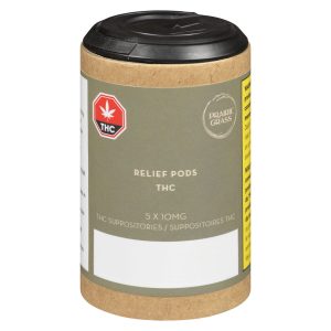 Relief Pods THC10 x 5 Suppositories