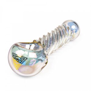 Red Eye Tek 4" Rainbow Metallic Twister Pipe w/ Build in Screen