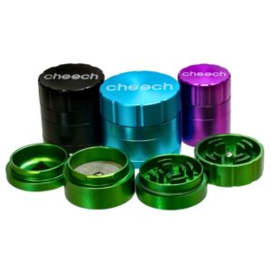 Cheech 42mm 4-Piece Bold Matte Grinder(Black)