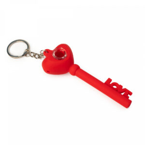 4.25" Love Keychain Pipe Red