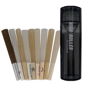 High Roller Cone Filling Grinder - Smoke (black)